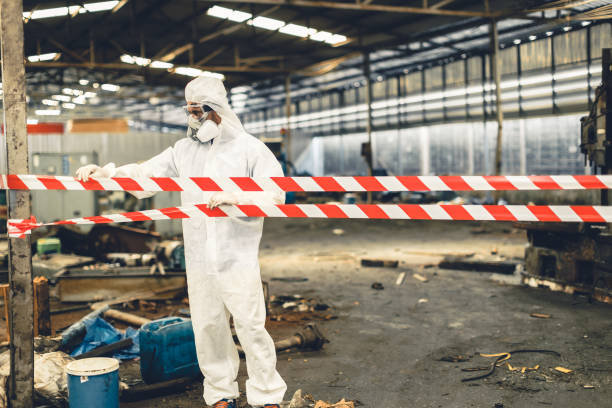 Professional Infectious Disease Decontamination technician working in York Harbor, ME